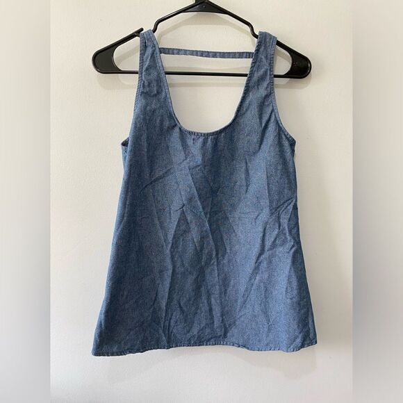 Light denim jean looking tank top - Picture 5 of 5